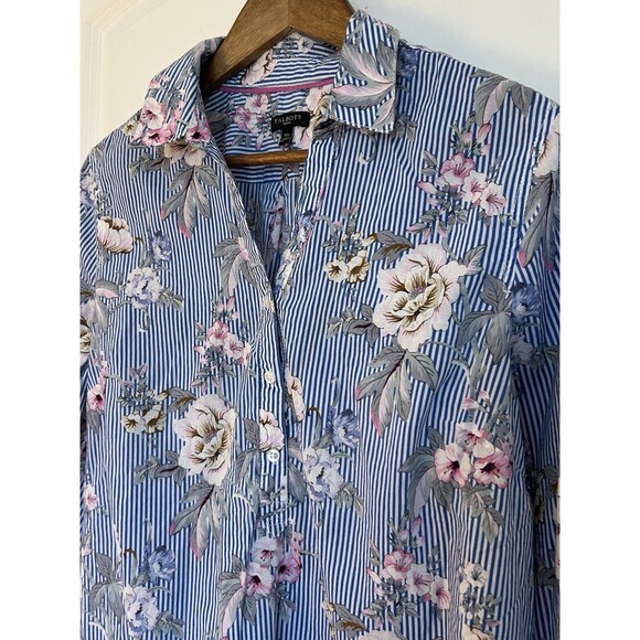 Talbots 3 Shirts LOT Bundle Extra Large 16 Floral Paisley Button Pop Over - Picture 11 of 16